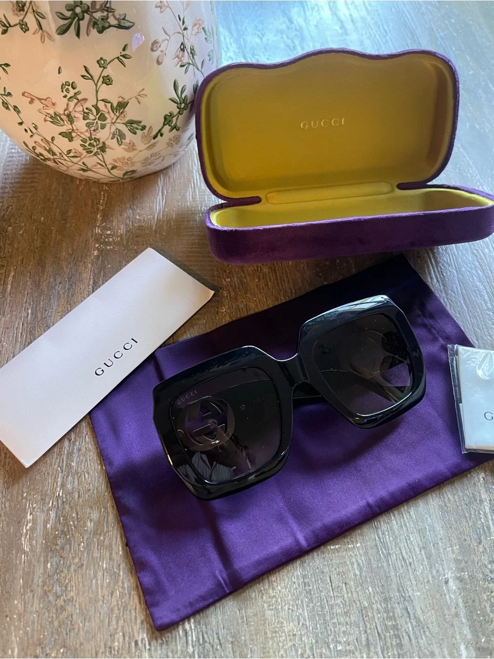 Gucci GG0053SN Oversized Square Sunglasses